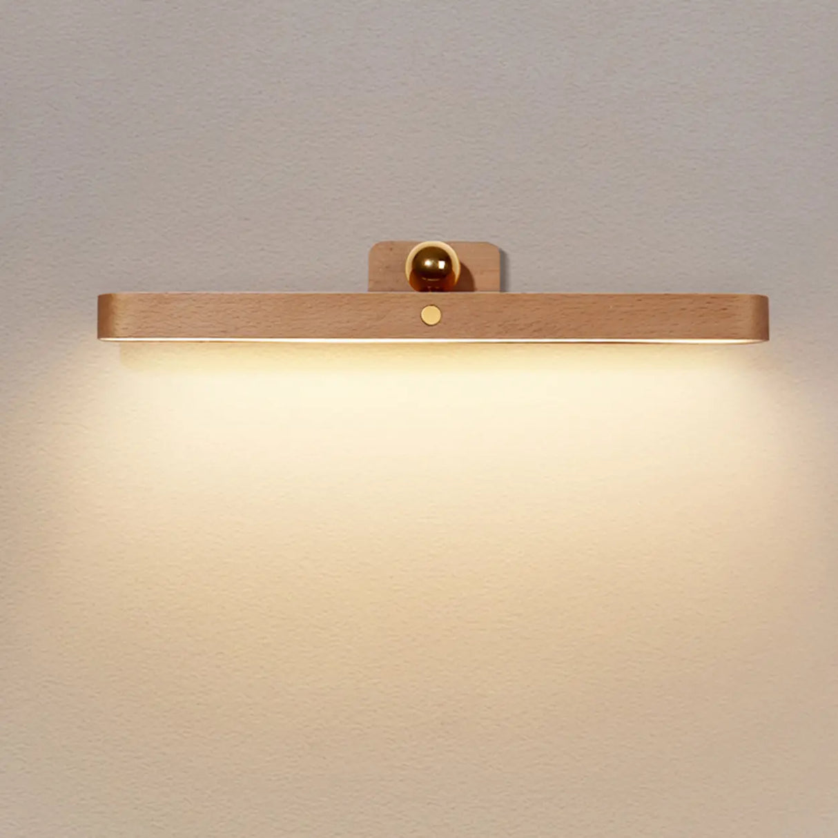 Magnetic Rotatable Wood Linear Vanity Wall Light  Image - 2