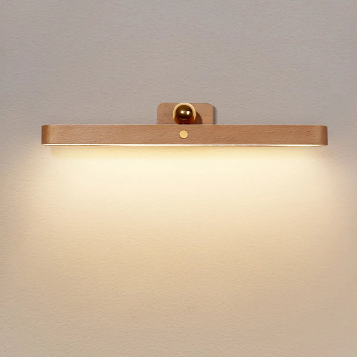 Magnetic Rotatable Wood Linear Vanity Wall Light  Image - 2