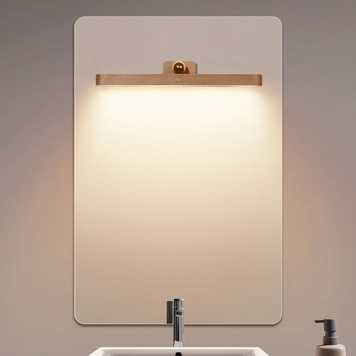 Magnetic Rotatable Wood Linear Vanity Wall Light  Image - 3