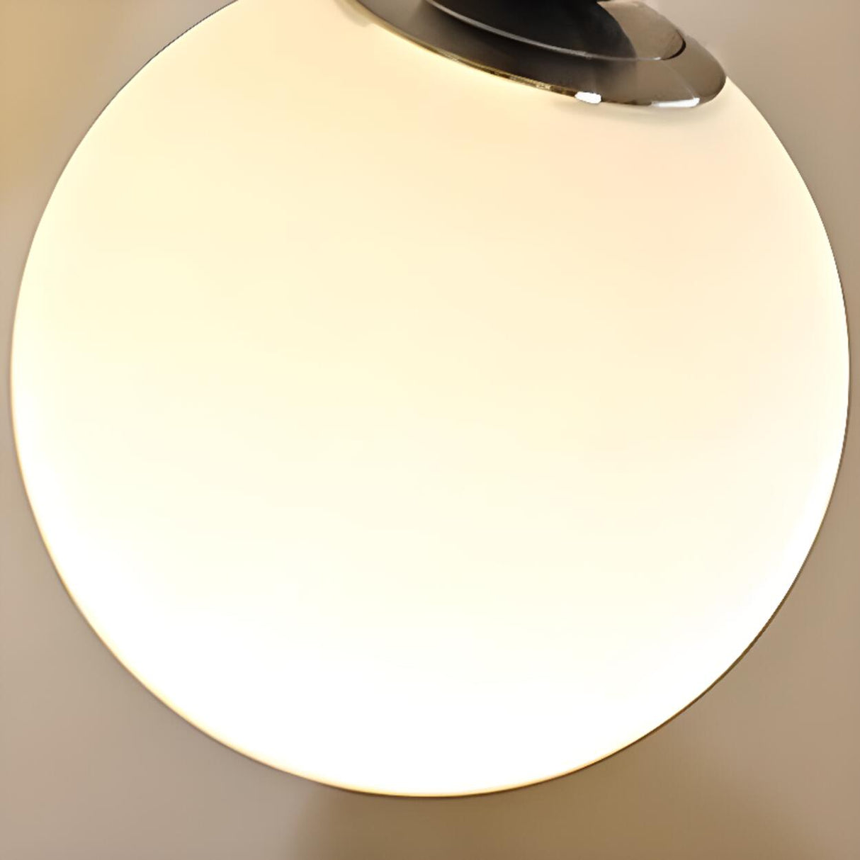 Matte Black Glass Ball Pendant Light Adjustable Height Image - 8