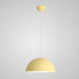 Matte Metal Dome Pendant Light 	Adjustable Height Image - 10