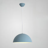 Matte Metal Dome Pendant Light 	Adjustable Height Image - 11