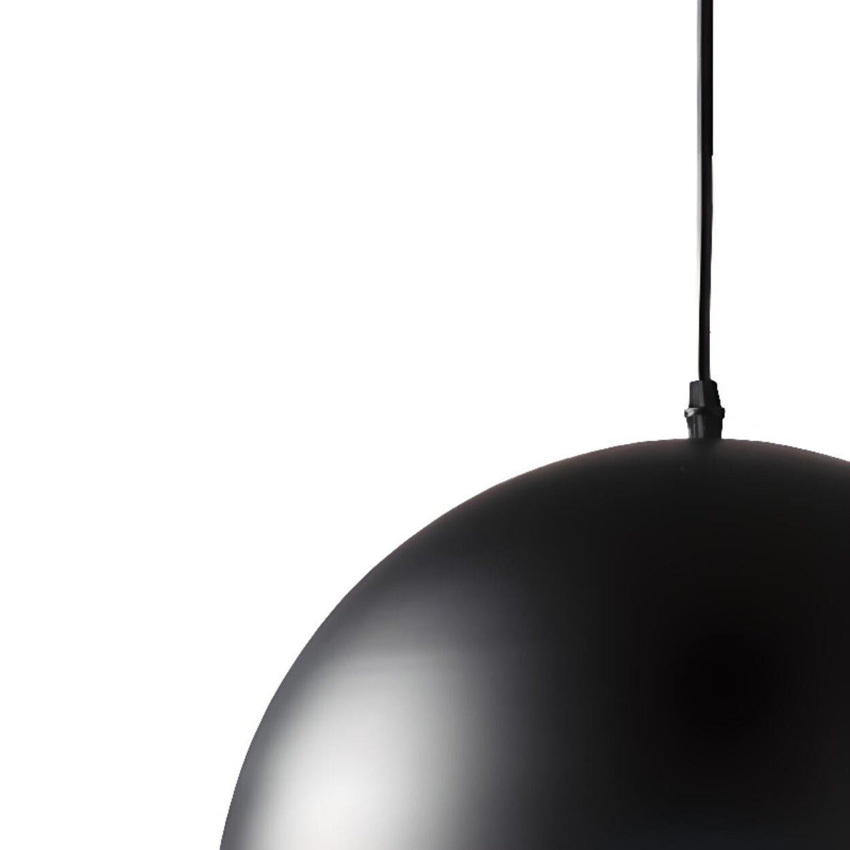 Matte Metal Dome Pendant Light 	Adjustable Height Image - 16