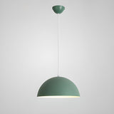 Matte Metal Dome Pendant Light 	Adjustable Height Image - 6