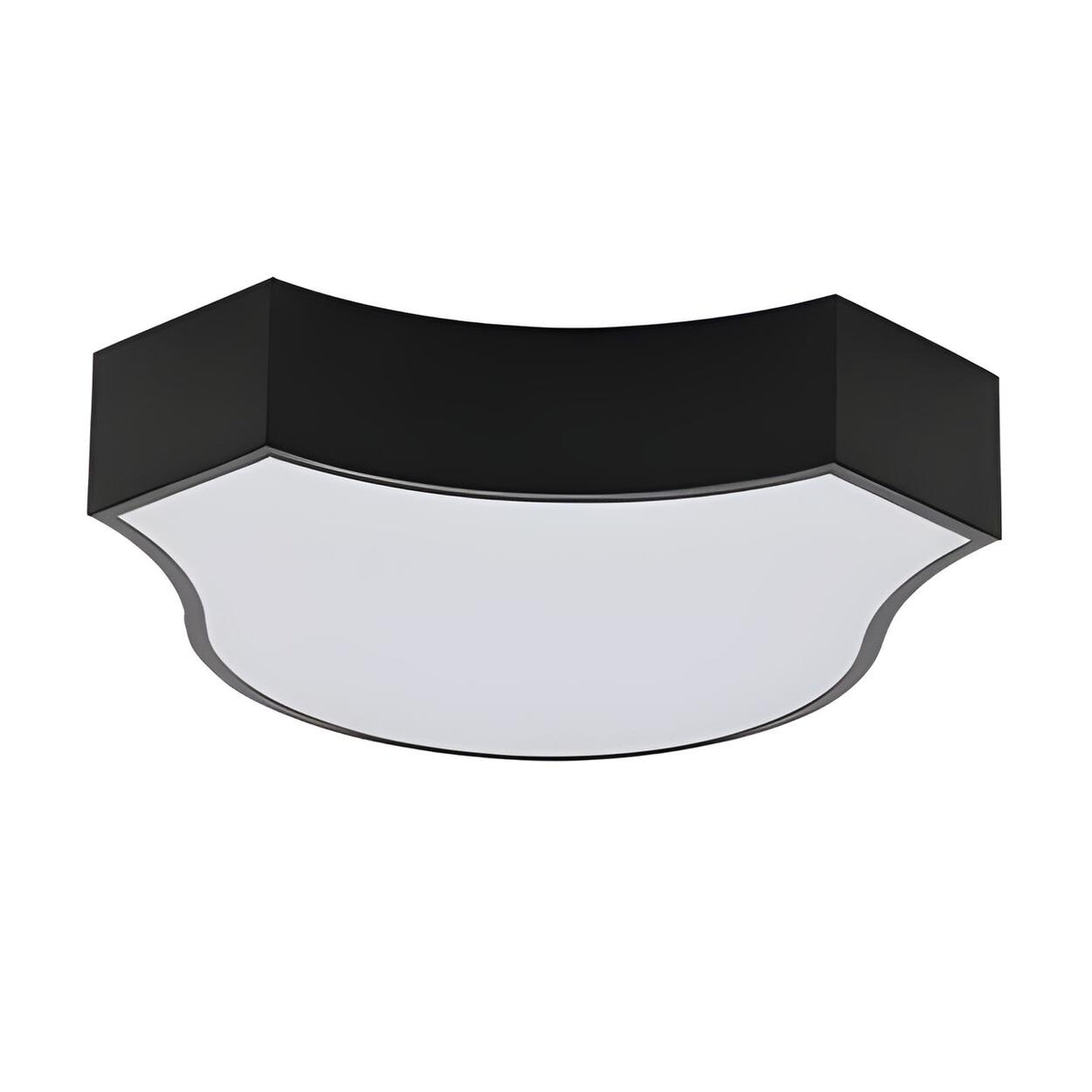 Meeting Room Trendy Black Modular LED Flush Mount Light Image - 7