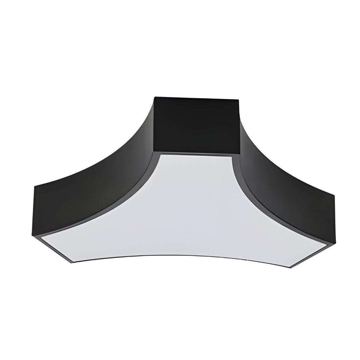 Meeting Room Trendy Black Modular LED Flush Mount Light Image - 9