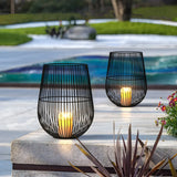 Melbourne Gartenlaterne mit TruGlow Outdoor Kerze Floor Lamp Image - 1