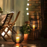 Melbourne Gartenlaterne mit TruGlow Outdoor Kerze Floor Lamp Image - 14