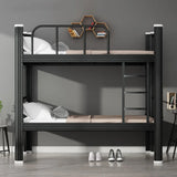 Metal Black Footboard and Headboard Bunk Bed with Legs Image - 1