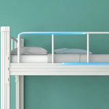 Metal Black Footboard and Headboard Bunk Bed with Legs Image - 16