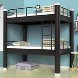 Metal Black Footboard and Headboard Bunk Bed with Legs Image - 9