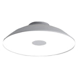 Metal Bowl Silver Semi-Flush Mount Ceiling Lamp Bedroom Image - 5