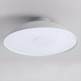 Metal Bowl Silver Semi-Flush Mount Ceiling Lamp Bedroom Image - 6