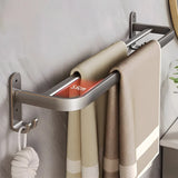 Metal Grey Wall-Mounted Bathroom Storage Hardware Set Image - 18