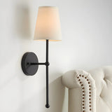 Metal Modern Black Cone Bathroom LED Wall Sconce Image - 3