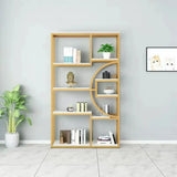 Metal Rectangle Wood Black Floor Shelf Plant Stand Image - 7