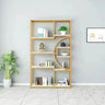 Metal Rectangle Wood Black Floor Shelf Plant Stand Image - 7