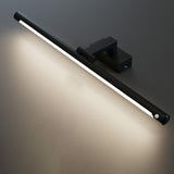 Metal Tubular Black LED Bathroom Vanity Mirror Light Image - 8