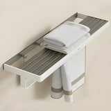 Metal White Adhesive Mount Storage Bathroom Hardware Set Image - 3