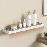 Metal White Adhesive Mount Storage Bathroom Hardware Set Image - 8