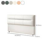 Microfiber Upholstered Panel Headboard with Legs Image - 11