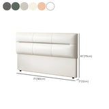 Microfiber Upholstered Panel Headboard with Legs Image - 12