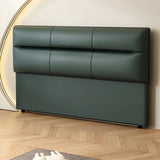 Microfiber Upholstered Panel Headboard with Legs Image - 3