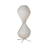 Mid-Century White Twisted TR33 Stehleuchte Floor Lamp Image - 2