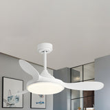 Mini 3 Blade Wood Dimming LED Ceiling Fan with Light Image - 3