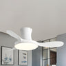 Mini 3 Blade Wood Dimming LED Ceiling Fan with Light Image - 4