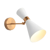 Mini Bedside Cone Hardwired Reading LED Wall Light Image - 5