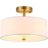 Mini Drum Cylinder Semi-Flush Mount Ceiling Light Image - 8