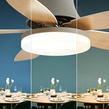 Mini Flush 5 Blade Dimming Ceiling Fan with LED Light Image - 4