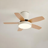 Mini Flush 5 Blade Dimming Ceiling Fan with LED Light Image - 7