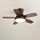 Mini Flush 5 Blade Dimming Ceiling Fan with LED Light Image - 9