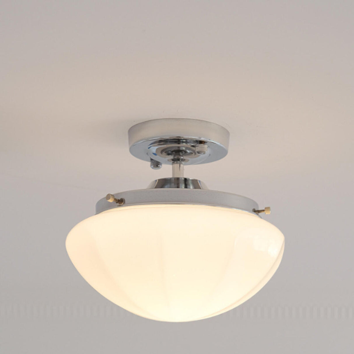 Mini Mushroom Gold Semi-Flush Mount Ceiling Light Image - 2