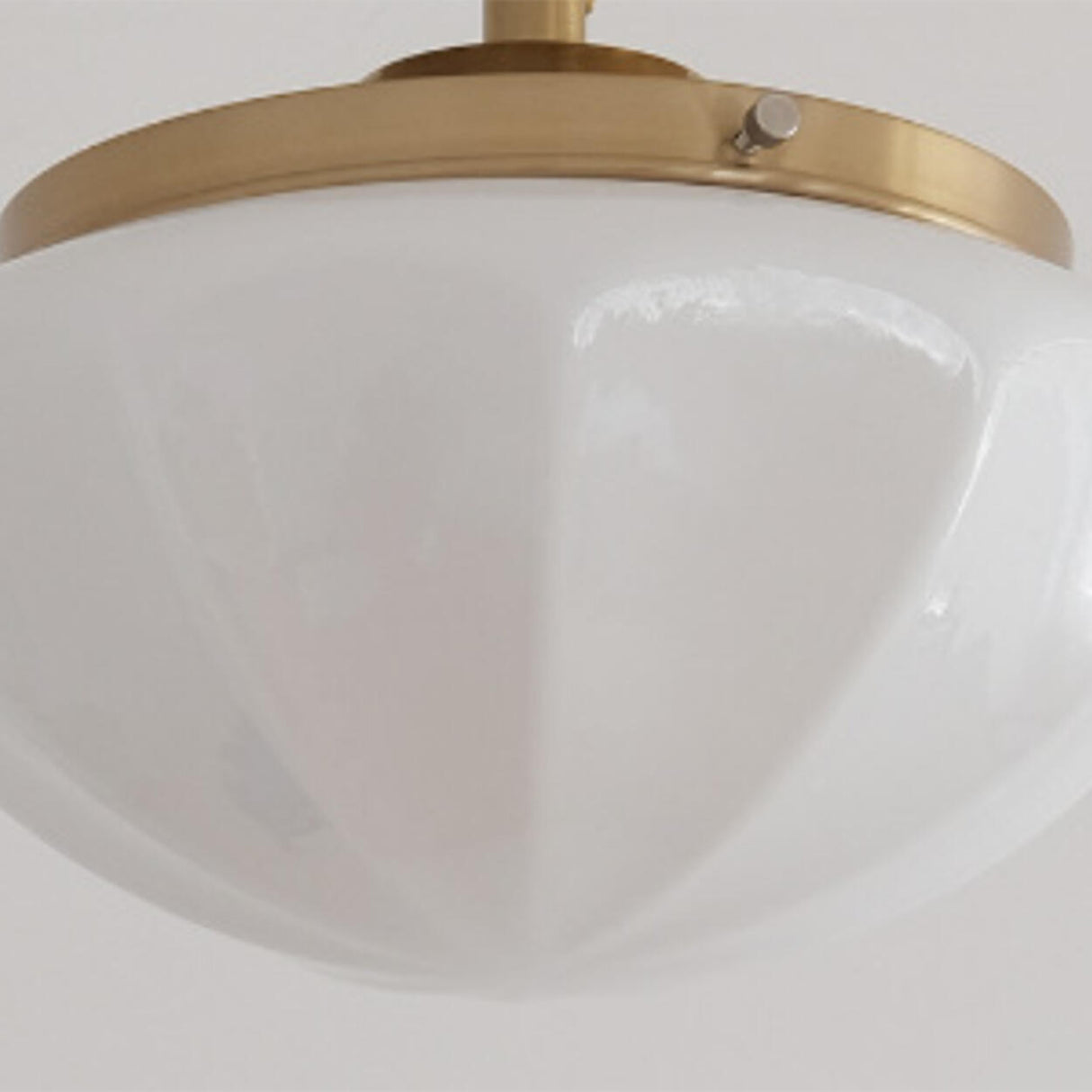 Mini Mushroom Gold Semi-Flush Mount Ceiling Light Image - 8