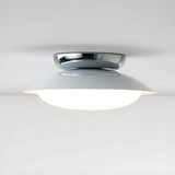 Mini Resin Green Bowl LED Semi-Flush Mout Ceiling Light Image - 3