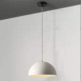 Mini Rounded Dome Metal Matte Minimalist Pendant Light Image - 2