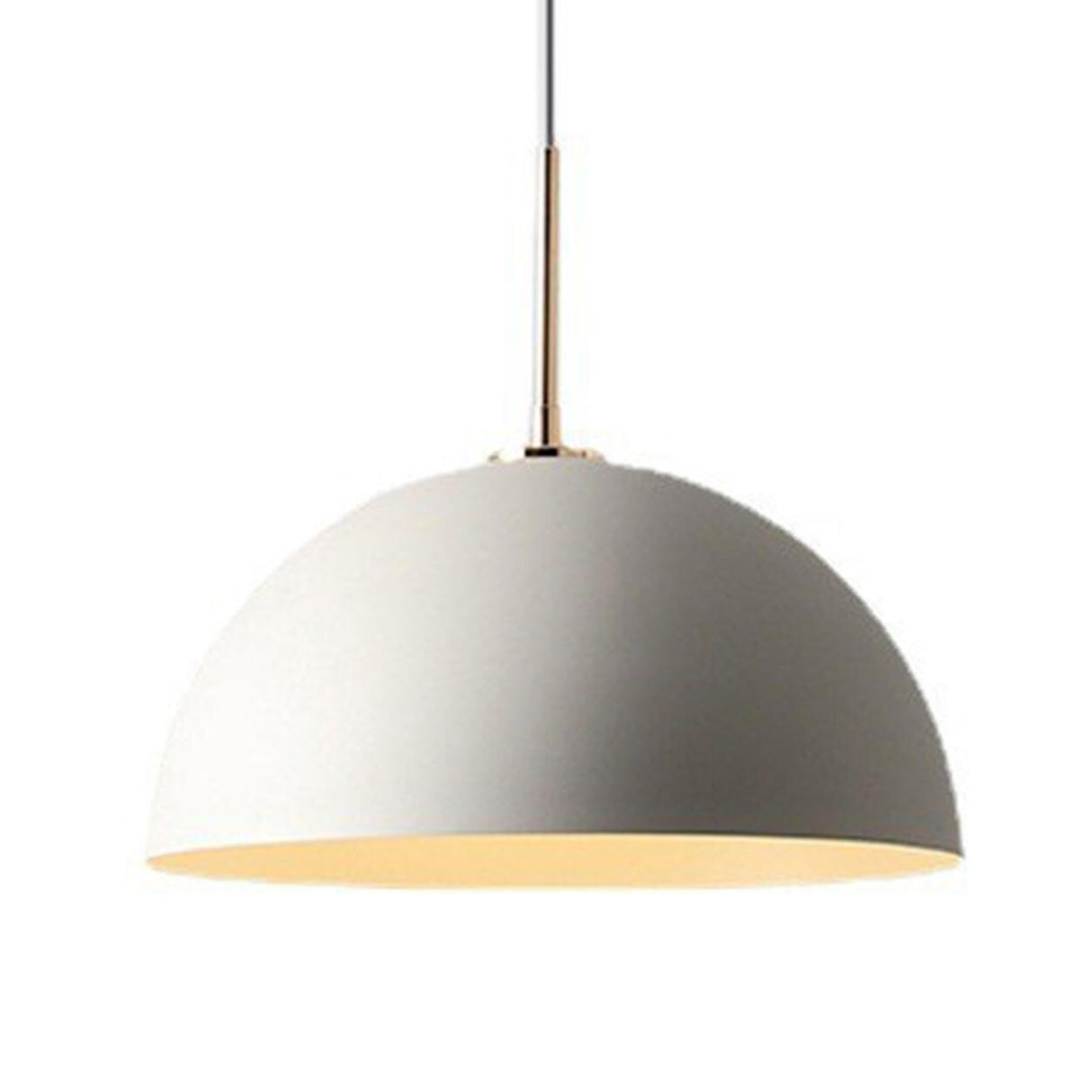 Mini Rounded Dome Metal Matte Minimalist Pendant Light Image - 9