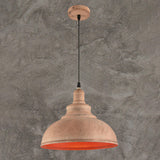 Mini Vintage Industrial Dome Metal Pendant Light Image - 3