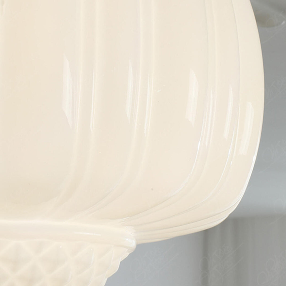 Mini White Semi-Flush Mount Light Bedroom Hallway Image - 9