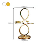 Minimalism White Spiral Metal LED Decor Table Lamp #size