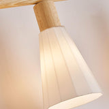 Minimalist 3-Light Cone Wooden Island Ceiling Light Image - 18