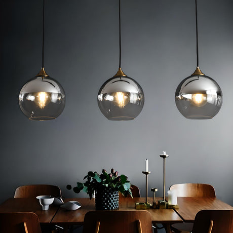 Minimalist 3-Light Globe LED Island Pendant Lights Image - 1