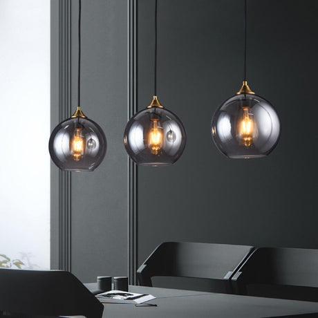 Minimalist 3-Light Globe LED Island Pendant Lights Image - 2