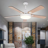 Minimalist 5-Blade Modern LED Ceiling Fan with Light Image - 14