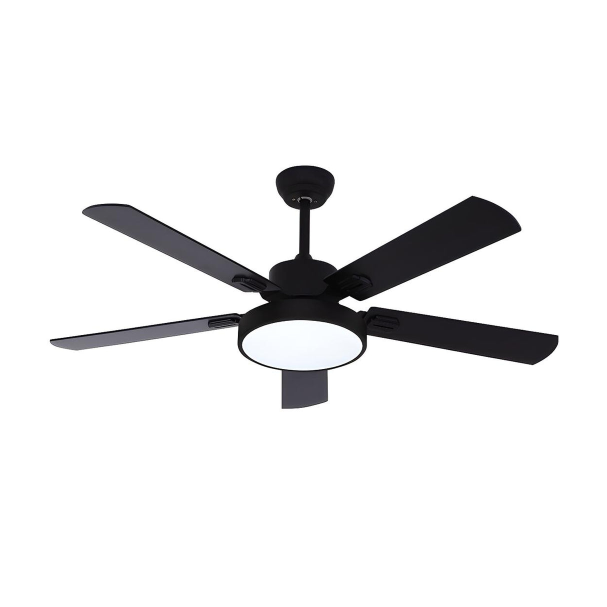 Minimalist 5-Blade Modern LED Ceiling Fan with Light Image - 7