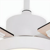 Minimalist 5-Blade Modern LED Ceiling Fan with Light Image - 8