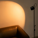 Minimalist Adjustable Black Cylinder Metal Floor Lamp Image - 13